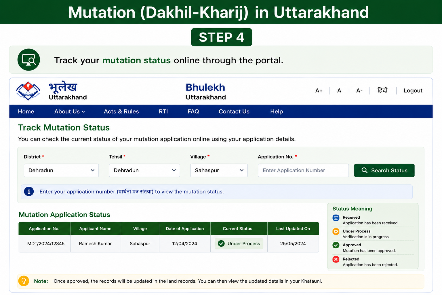 Mutation Uttarakhand Step 4